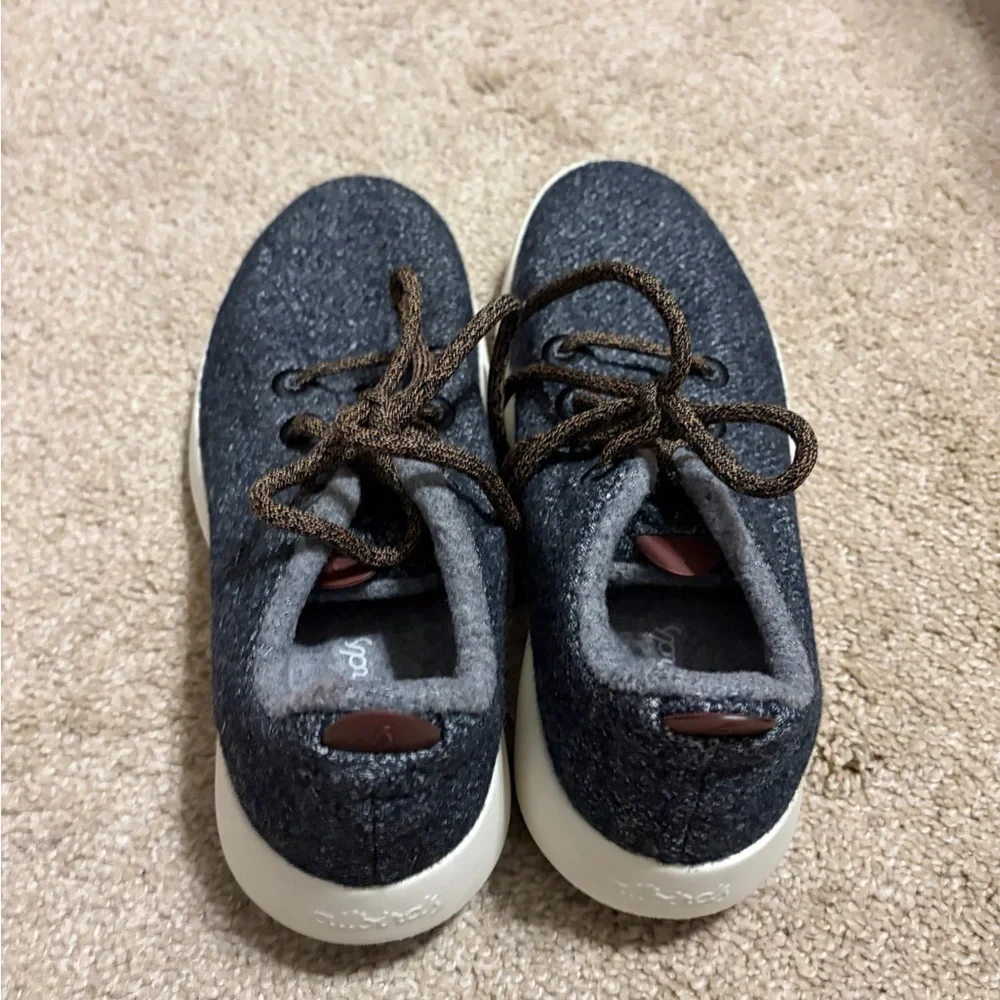 Allbirds Mizzles Fuji Charcoal Gray Wool Runner Sneakers Womens Size 9 Casual